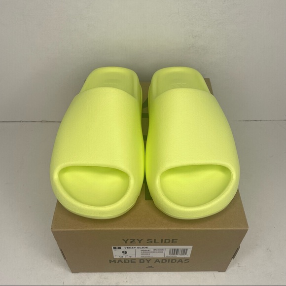 Adidas Yeezy Slide “Green Glow” NEW 2022 - Picture 2 of 4